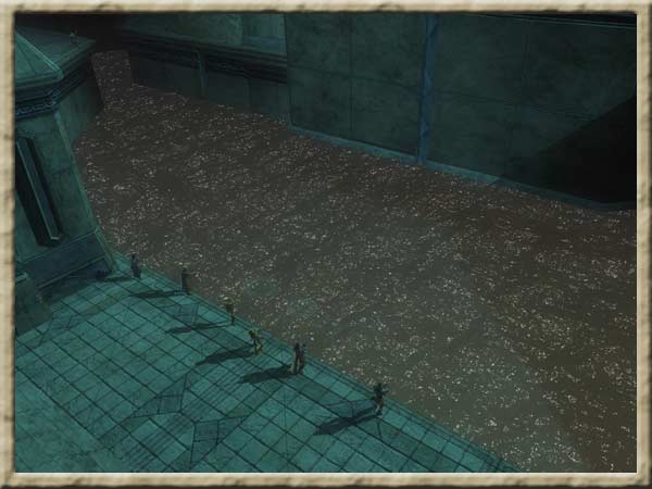 Aus der Mitte entspringt ein Fluss